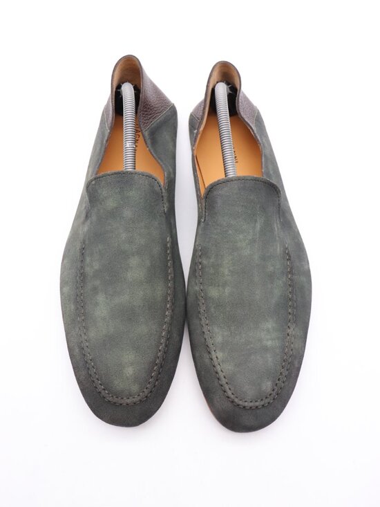 Magnanni Heston Men\'s Size 11 Green Suede Leather Belgian Loafers Slippers main image 11